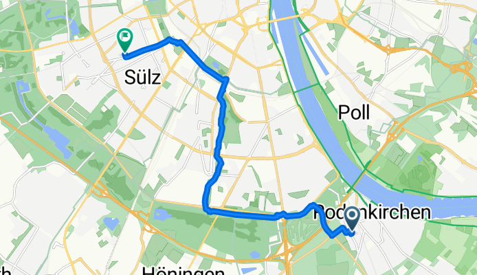 Nemeterstraße, Köln nach Kerpener Straße, Köln