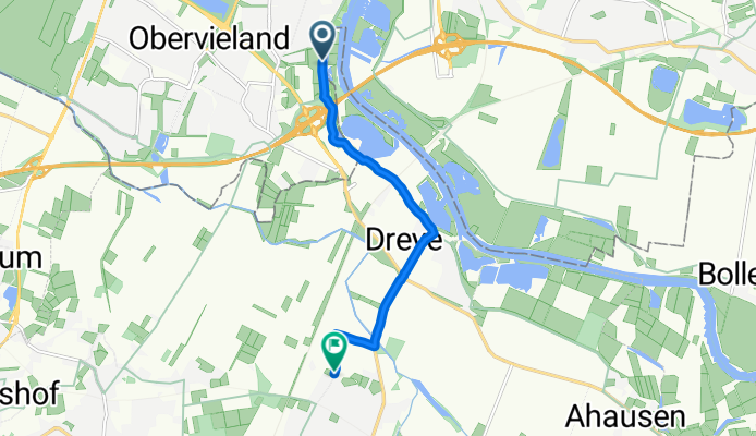 Arster Weserdeich, Bremen nach Am Kuhzaun, Weyhe