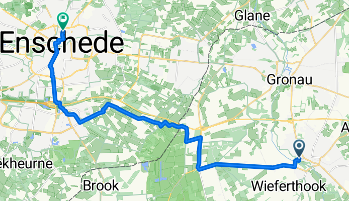 Gronauer Straße, Gronau (Westfalen) nach H B Blijdensteinlaan, Enschede
