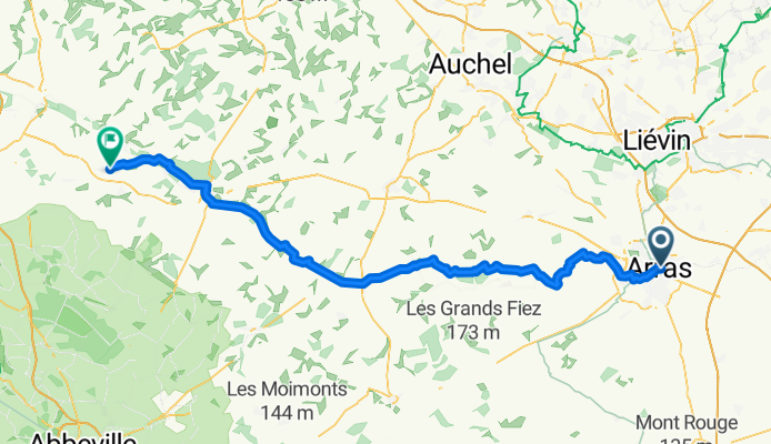 From Arras to Campagne-lès-Hesdin
