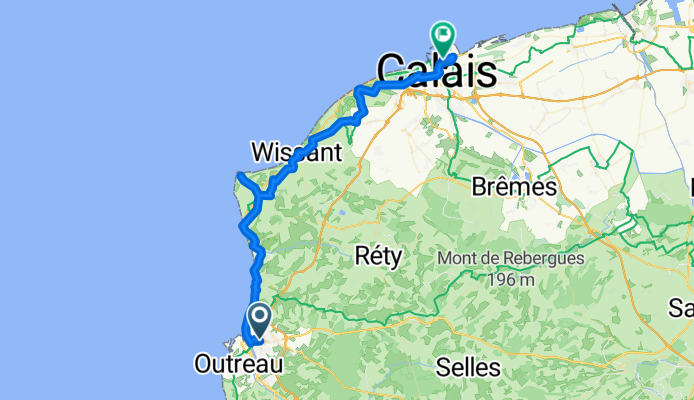 From Boulogne-sur-Mer to Calais