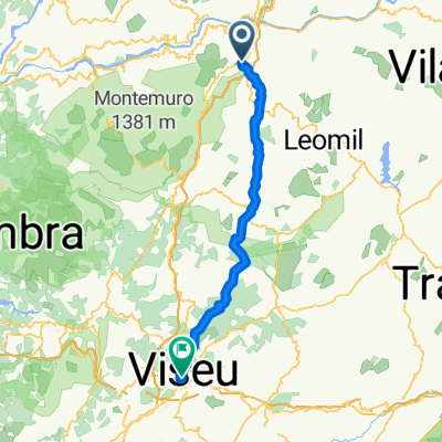 Travessa dos Loureiros, Lamego nach Avenida 25 de Abril, Viseu