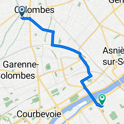 Rue d'Estienne d'Orves, Colombes à Place Georges Pompidou, Levallois-Perret