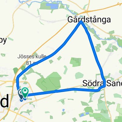 Skolbänksvägen, Lund to Skolrådsvägen, Lund