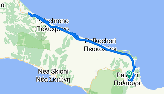 Eparchiaki Odos Paliouriou-Afitou - Eparchiaki Odos Paliouriou-Afitou