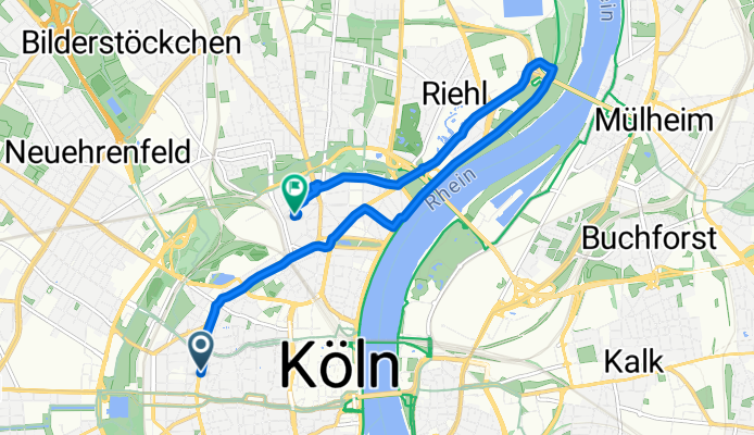 Hohenzollernring 16-18 to Kasparstraße