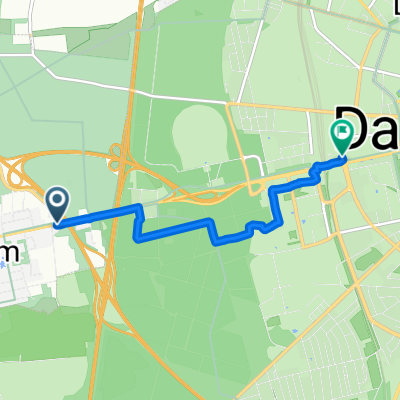 Flughafenstraße, Griesheim nach Platz der Deutschen Einheit, Darmstadt
