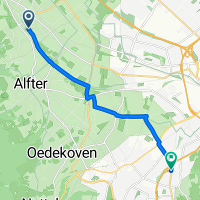 Siegesstraße nach Provinzialstraße 58A