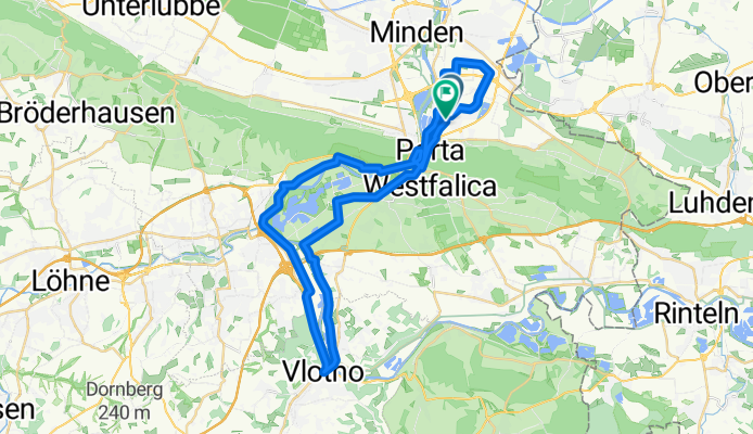 Weser Rundweg, Lerbeck-Vlotho-Bad Oeynhausen-Lerbeck