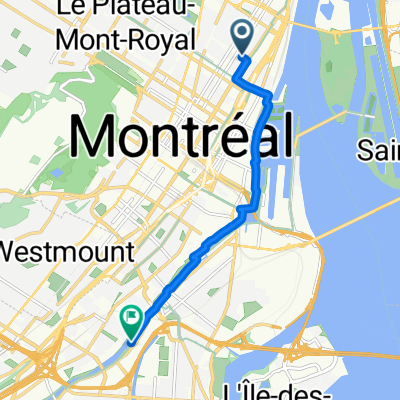 Rue Sainte-Catherine Est to Rue Saint-Patrick