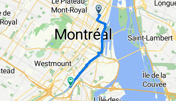Rue Sainte-Catherine Est to Rue Saint-Patrick