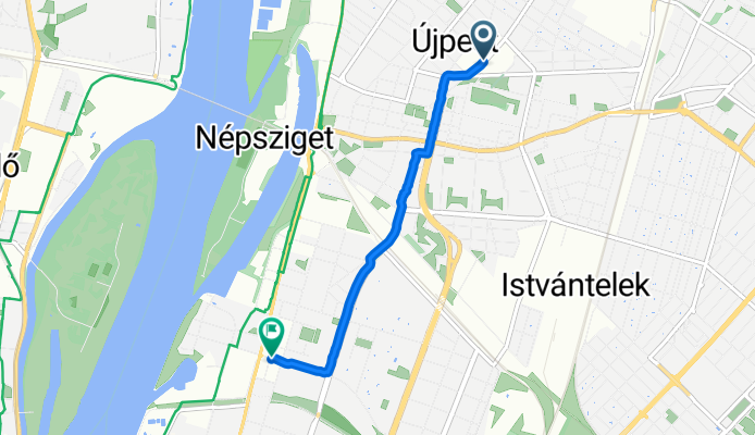 Kiss Ernő utca, Budapest to Váci út, Budapest