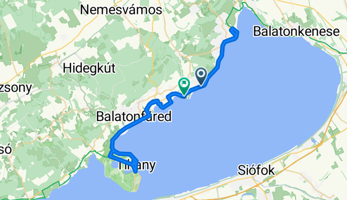 Vasút utca, Alsóörs - Camping utca, Paloznak