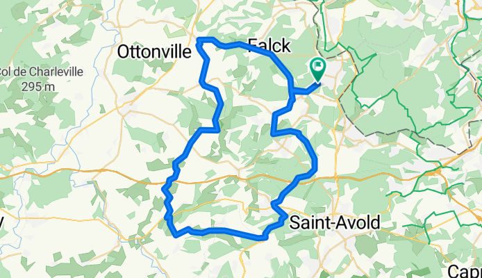 RT 59km Creutzwald-Longeville les ST.AvoldMarange-Zondrange-Niedervisse-Falck-Creutzwad
