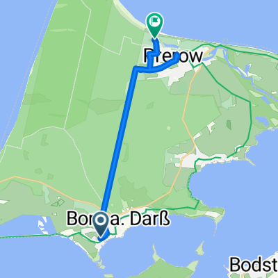 Auf dem Ende, Born auf dem Darß nach Bernsteinweg, Prerow