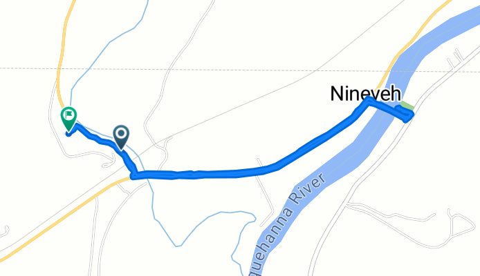 Lutz-White to Nineveh Susquehanna River Bridge and Back