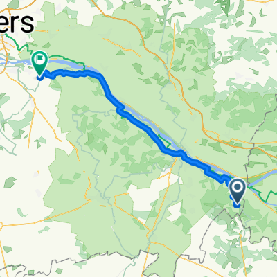 Rue des Masques, Fontevraud-l'Abbaye to Route de Saumur, Brissac Loire Aubance