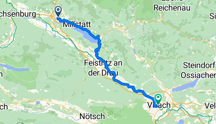 Lilienweg, Seeboden am Millstätter See nach Bahnhofplatz, Villach