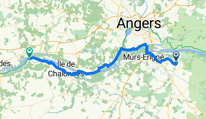 Route de Saumur, Brissac Loire Aubance to Le Port, Mauges-sur-Loire