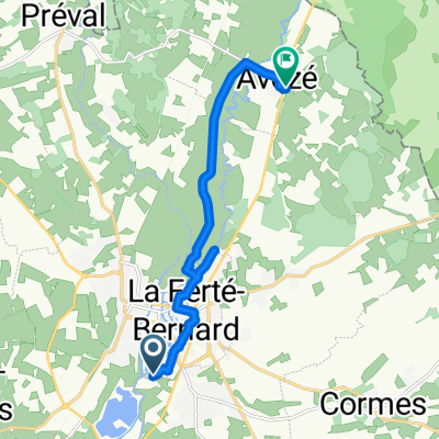 Allée du Valmer, La Ferté-Bernard naar Route de Ceton, Avezé