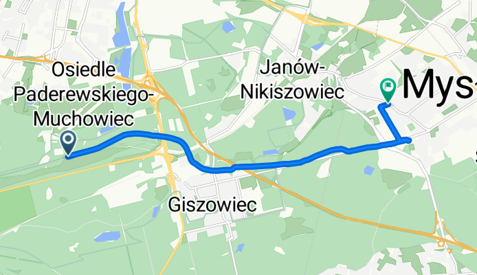 Ochojec, Katowice do E Plater, Mysłowice