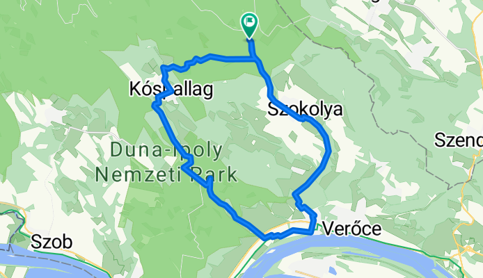 Királyrét, Kóspallag, Nagymaros, Kismaros, Királyrét, Nagy meredek kikerülve!!!