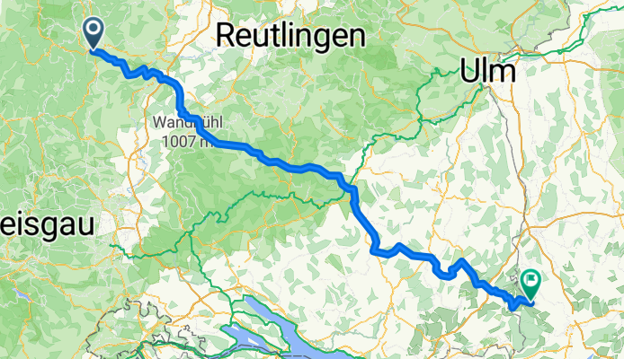 Route nach Altusried