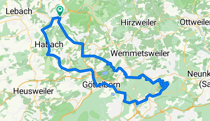 RT 47km Eppelborn-Merchweiler-Itzenplitzer Weier-Halde Reden-Göttelborn-Mangelhausen-Eppelborn-