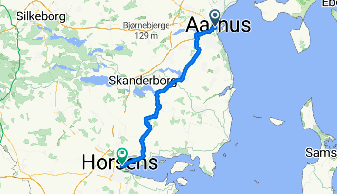 M P Bruuns Gade, Aarhus C nach Høegh Guldbergs Gade, Horsens