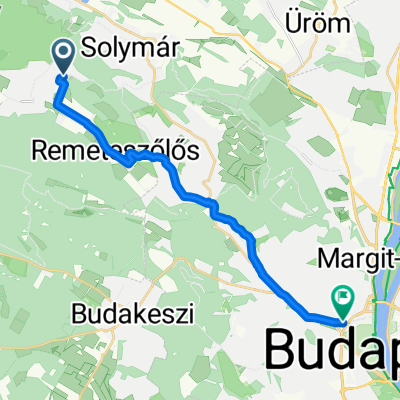 Kálvária sétány, Nagykovácsi - Margit körút, Budapest