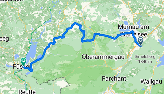 From Ohlstadt to Fussen