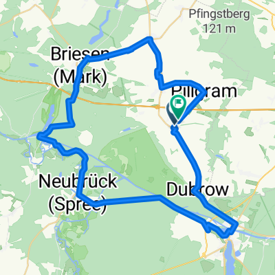 Biegen über Neubrück,Kerndorferschleuse usw