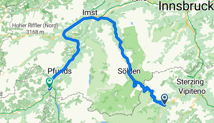 Von Sankt Leonhard in Passeier bis Valsot