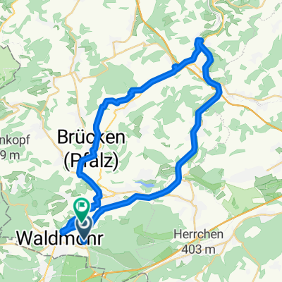 Waldmohr Rehweiler Brücken-Waldmohr 38 km Fahrrad 20 km