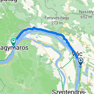 Mária út M05-Máriacell-Máriavölgye-Márianosztra-Csíksomlyó-Jászvásár, Vác - Hunyadi János sétány, Nagymaros