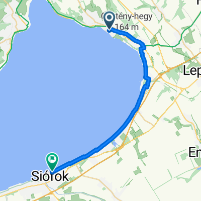 Parti sétány, Balatonkenese - Petőfi sétány, Siófok