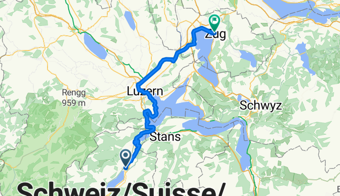 From Sarnen to Zug
