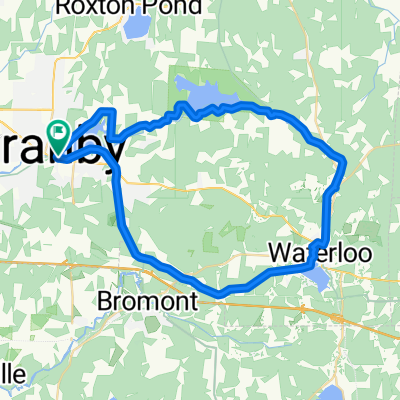 Rue Denison E, Granby à Rue Denison E, Granby