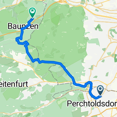 Route nach Purkersdorf