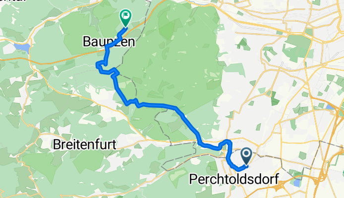 Route nach Purkersdorf
