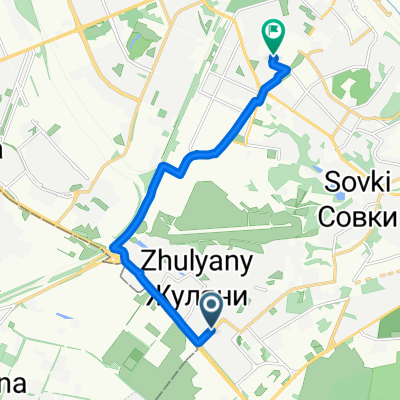 От вулиця Дмитра Луценка 10-а до вулиця Авіаконструктора Антонова 2/32К7