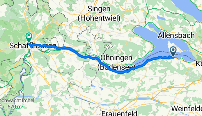 Seeweg, Mannenbach to Randenstrasse, Schaffhausen