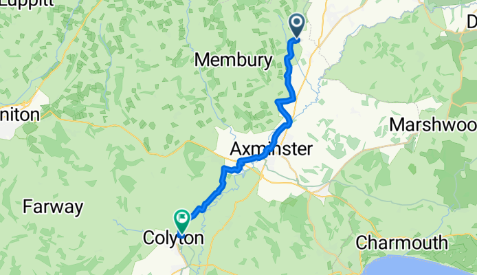 From Axminster to Colyton