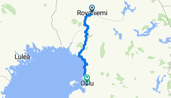 Von Rovaniemi bis Oulu