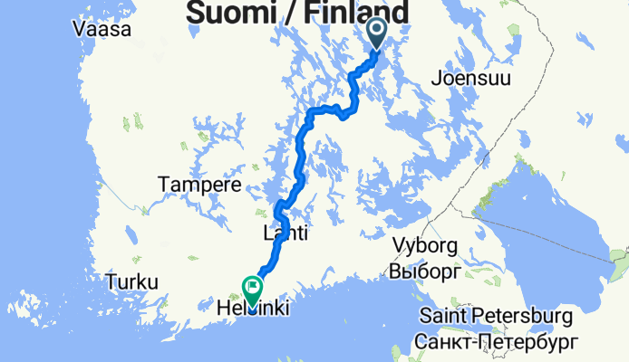 Von Kuopio bis Helsinki