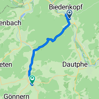 Georg-Kramer-Straße, Biedenkopf nach Oberland, Steffenberg