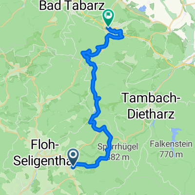 Heidenstein, Floh-Seligenthal nach Burchardtsweg, Friedrichroda