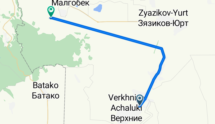 От улица Бекова до улица Евлоева