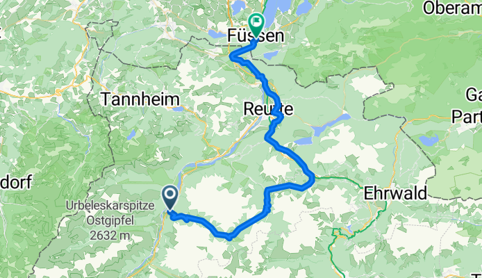 Stanzach - Füssen