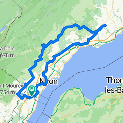 Chemin Chenevière, Bogis-Bossey nach Alpenpanorama Weg, Bogis-Bossey